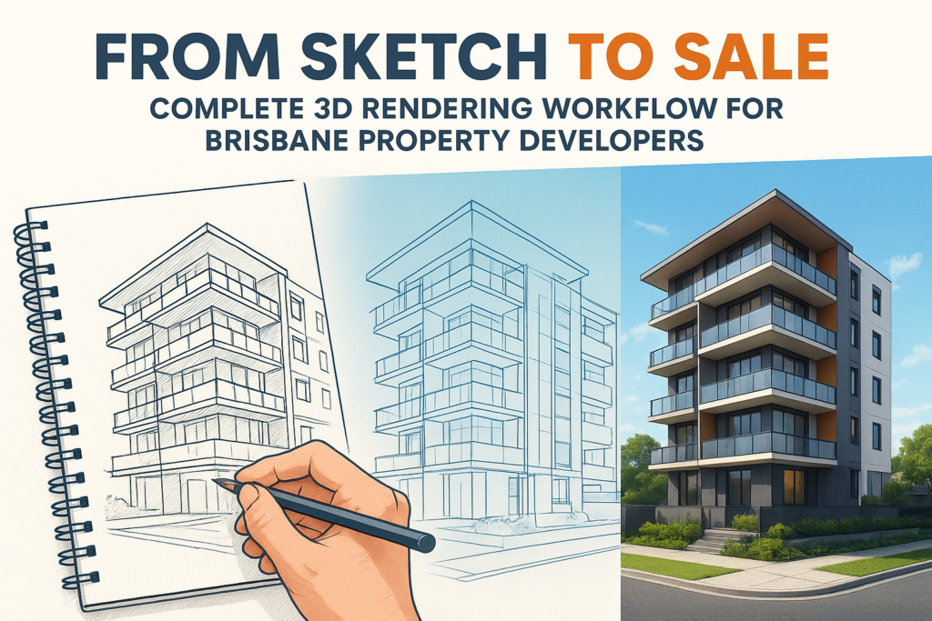 From Sketch to Sale: Complete 3D Rendering Workflow for Brisbane Property Developers