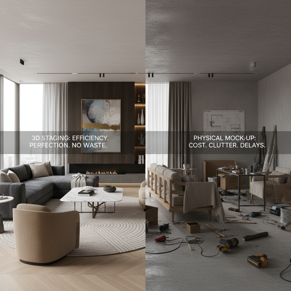  Interior Design Revolution: How 3D Staging Eliminates Costly Physical Mockups